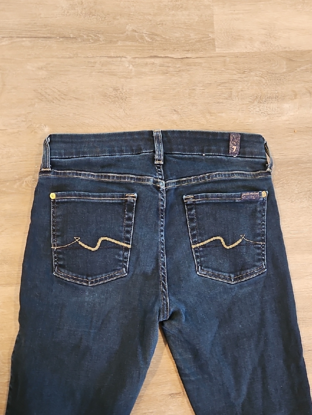 7 For All Mankind Mid Rise Skinny Jeans Size 27 - Picture 4 of 4